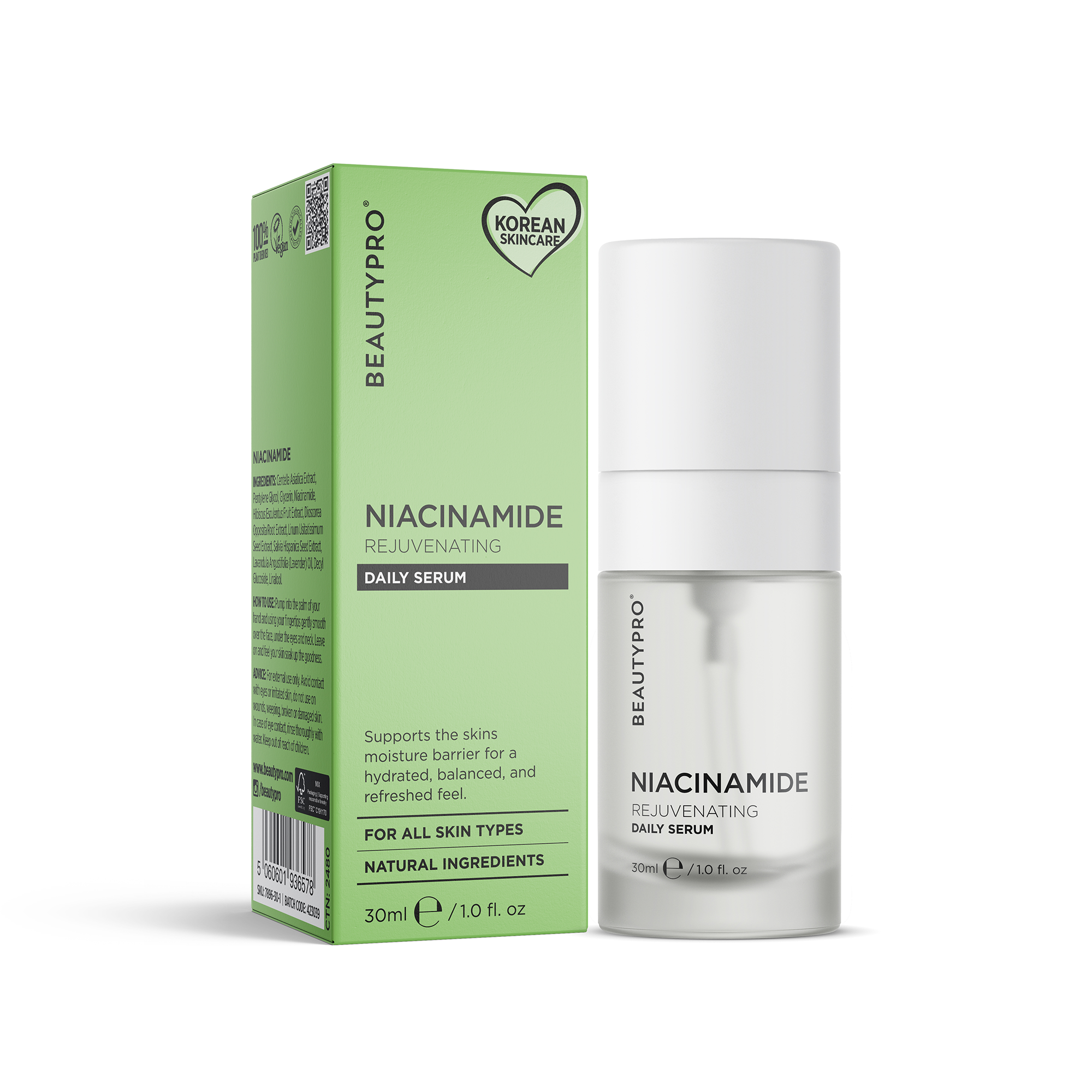 BEAUTYPRO Cica + Niacinamide Blemish Control Daily Serum