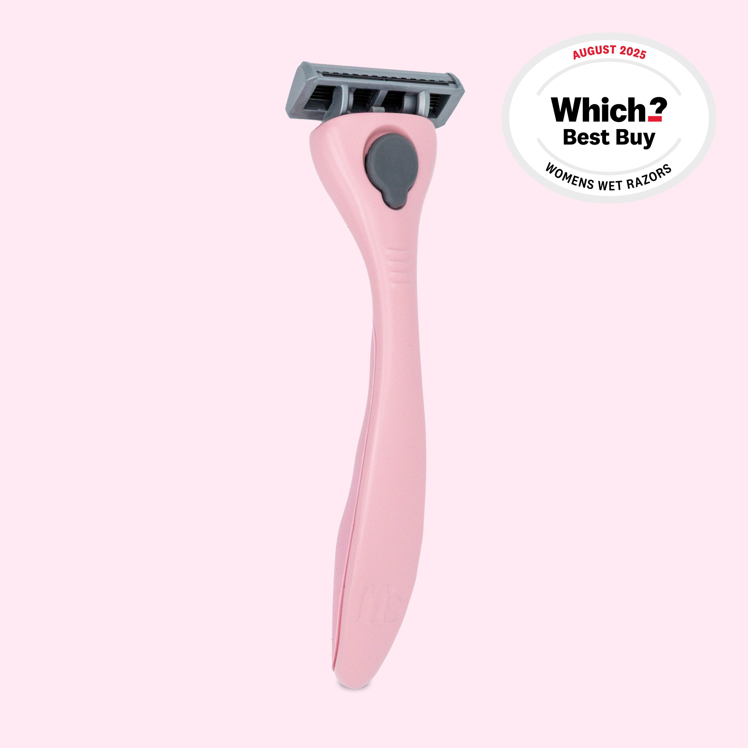 FFS Beauty Razor Kit in Fuchsia โ solid pink ergonomic handle with grey blade head, Which? Best Buy August 2025 #Colour_Fuchsia