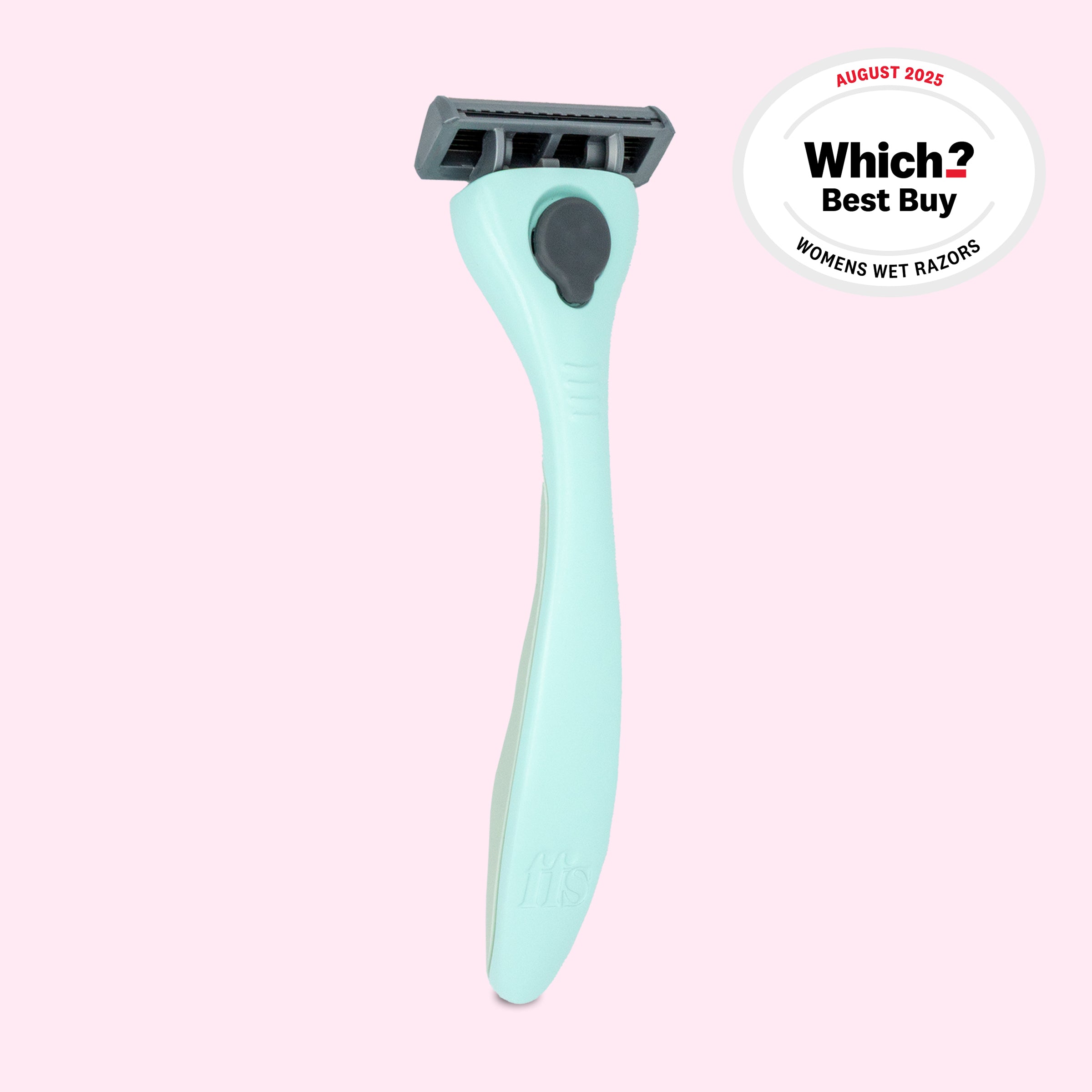 FFS Beauty Razor Kit in Mint โ solid mint green ergonomic handle with grey blade head, Which? Best Buy August 2025 #Colour_Mint