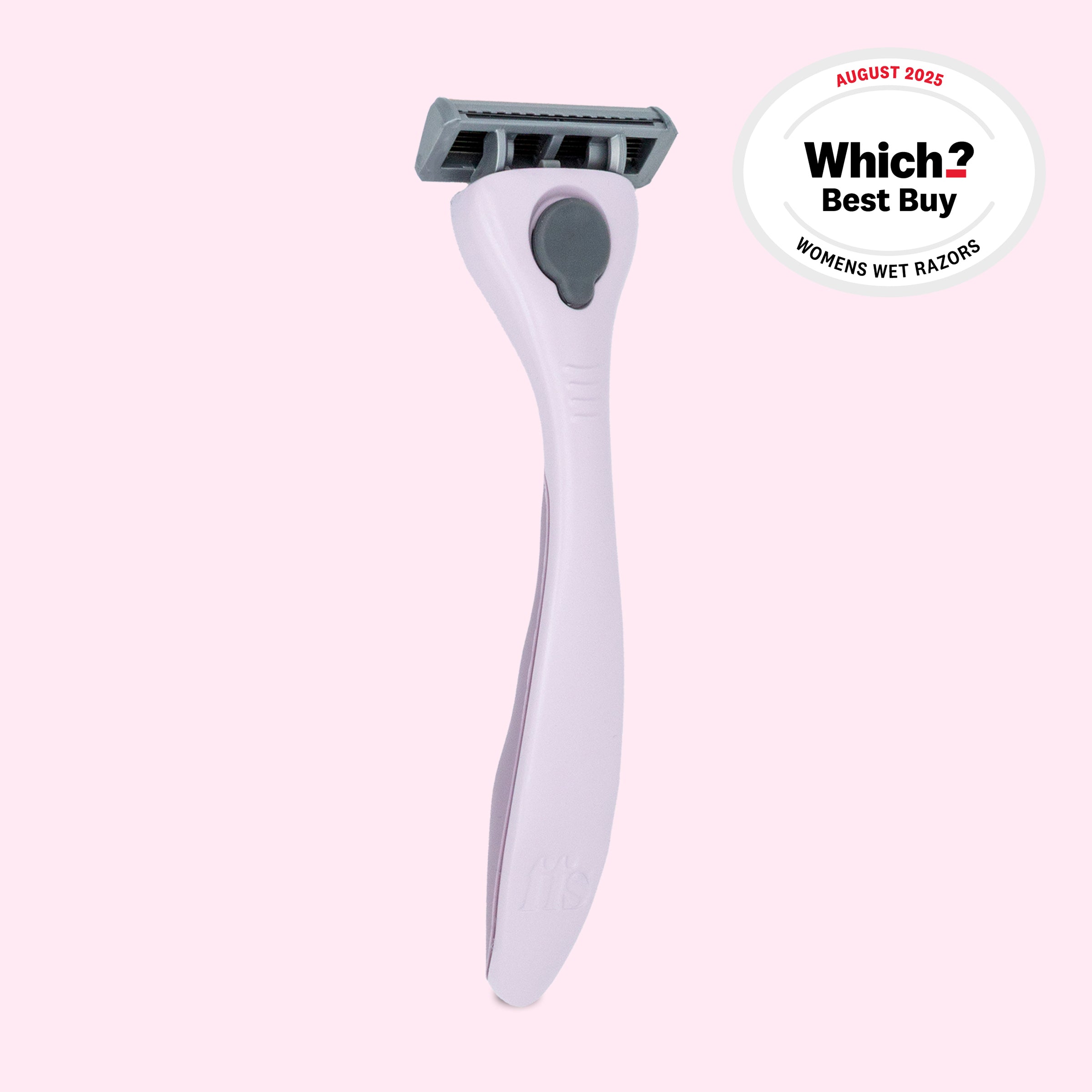 FFS Beauty Razor Kit in Peony โ soft lilac ergonomic handle with grey blade head, Which? Best Buy August 2025 #Colour_Peony