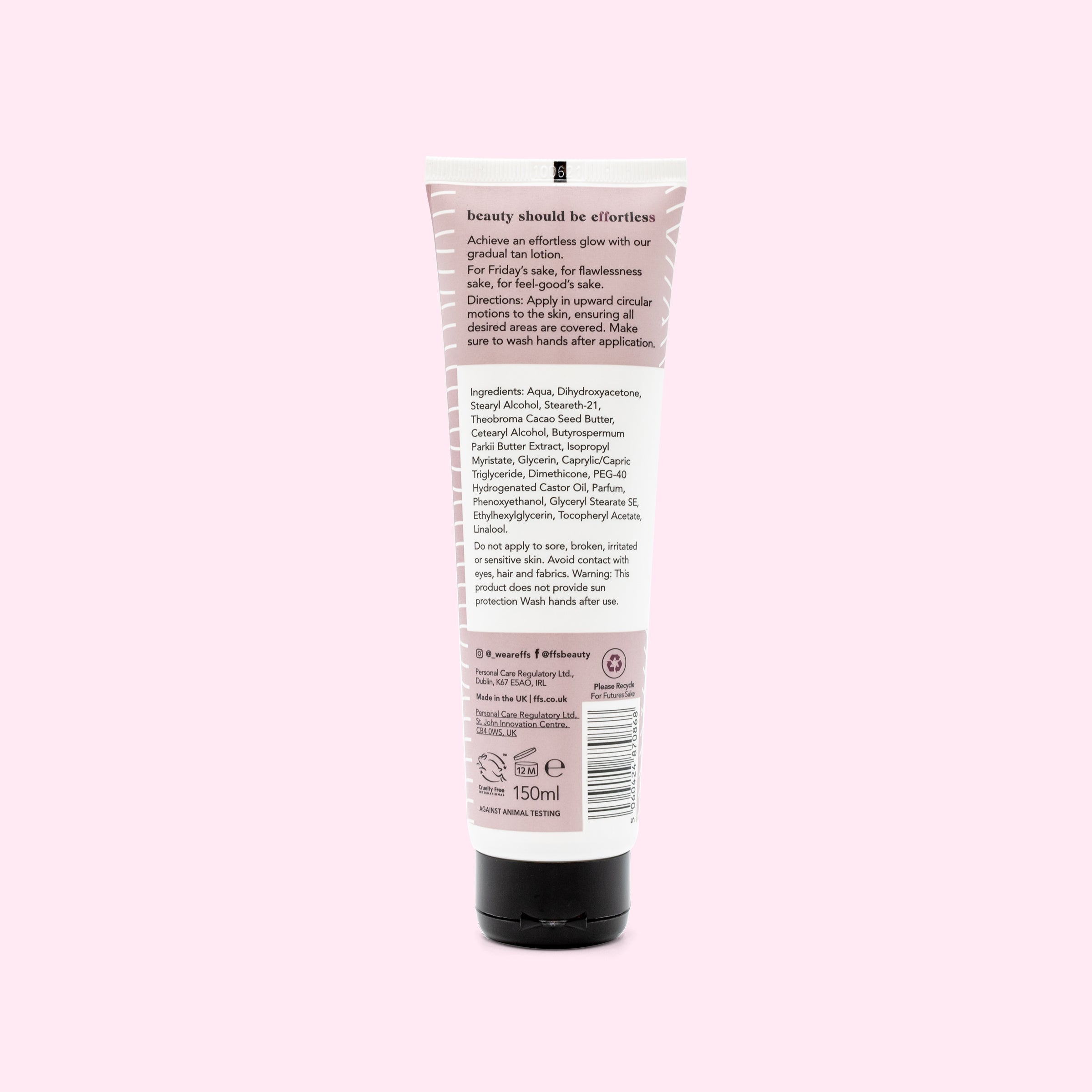 Fast Drying Moisture Rich Gradual Tan Lotion With Shea Butter