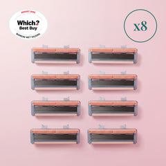 Premium SmoothGlide Refill Blades - 8 Blades