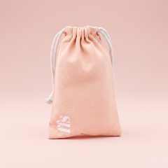 Drawstring Travel Pouch - Pink